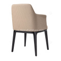 Italiaanse minimalistische witte leer single sophie stoelen